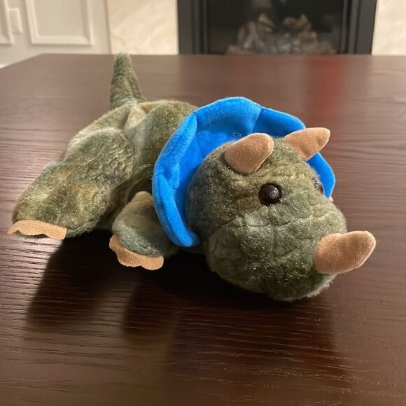 Dream Puppets Plush GREEN DINOSAUR Hand Puppet Excellent Condition 11.5” long - Picture 6 of 10